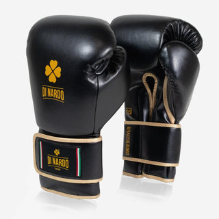 Gants de boxe Di Nardo Undercover avec Velcro Noir-or 
