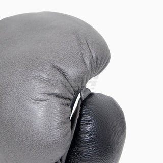Gants de boxe Di Nardo avec lacets 16 Oz Gris-noir 