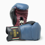 Gants de boxe Di Nardo avec lacets bleu-rouge-noir 14 oz