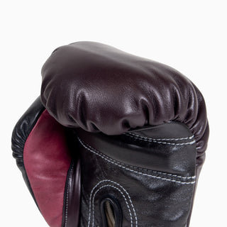 Gants de boxe Di Nardo avec lacets Bourgogne Noir 