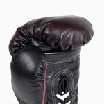 Gants de boxe Di Nardo avec lacets Bourgogne Noir 