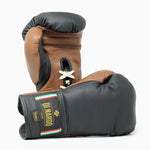 Gants de boxe Di Nardo avec lacets noir-marron 16 oz