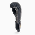 Gants de boxe Di Nardo avec Velcro 12 Oz Noir-argent foncé 
