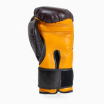 Gants de boxe Di Nardo avec Velcro 16 Oz Bourgogne-jaune 