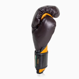 Gants de boxe Di Nardo avec Velcro 16 Oz Bourgogne-jaune 