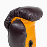 Gants de boxe Di Nardo avec Velcro 16 Oz Bourgogne-jaune 