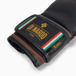 Gants de boxe Di Nardo avec Velcro 16 Oz Noir-cacao 