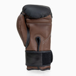 Gants de boxe Di Nardo avec Velcro 16 Oz Noir-cacao 