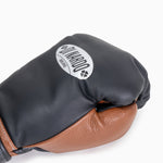 Gants de boxe Di Nardo avec Velcro 16 Oz Noir-marron 