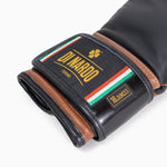 Gants de boxe Di Nardo avec Velcro 16 Oz Noir-marron 