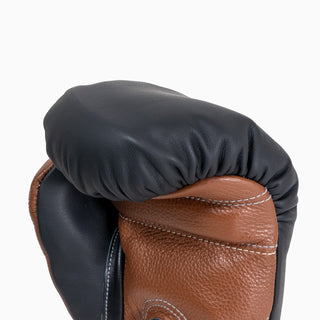 Gants de boxe Di Nardo avec Velcro 16 Oz Noir-marron 