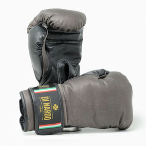 Gants de boxe Di Nardo avec velcro Marron-Noir 14 oz