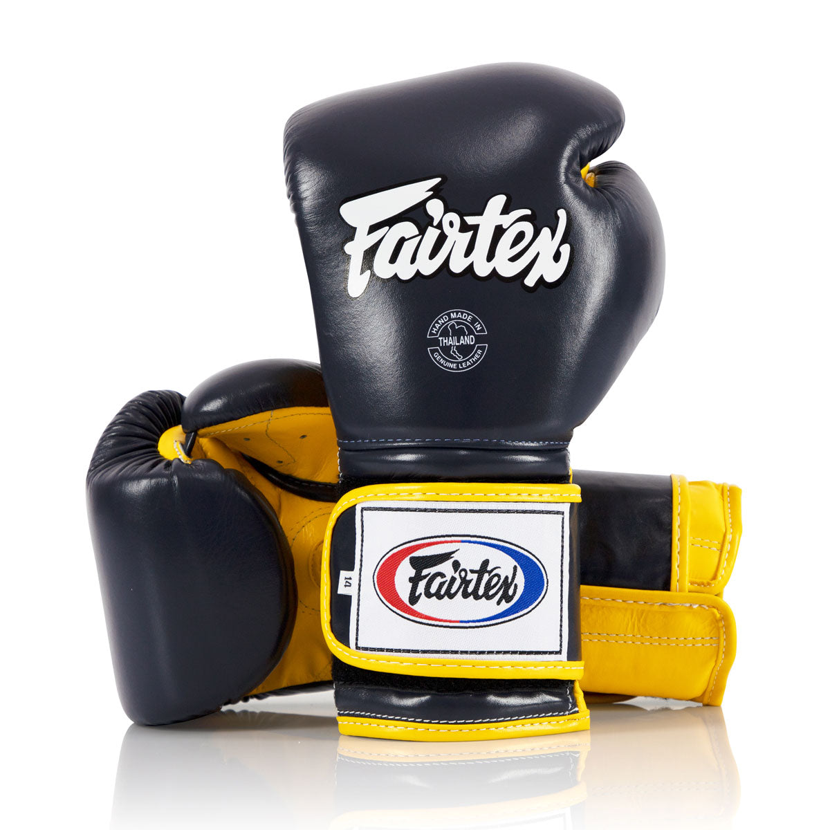 Gants de boxe Fairtex Mexican Style BGV9 Bleu-jaune 