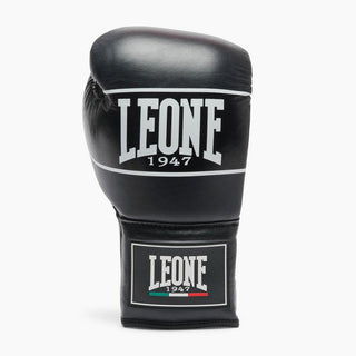 Gants de boxe Leone Shock Pro avec lacets GN057L Noir 