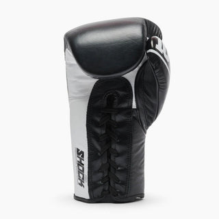 Gants de boxe Leone Shock Pro avec lacets GN057L Noir 