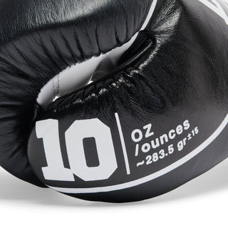 Gants de boxe Leone Shock Pro avec lacets GN057L Noir 