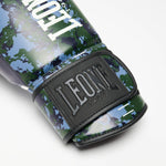 Gants de boxe Leone Urban Fighter GN335 Camouflage bleu-vert 