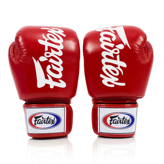 Gants de Muay Thai Fairtex BGV19 Deluxe Rouge 