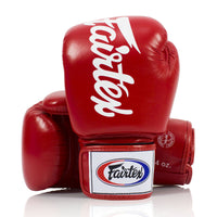 Gants de Muay Thai Fairtex BGV19 Deluxe Rouge 