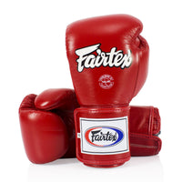 Gants de Muay Thai Fairtex BGV5 Super Sparring Rouge 