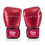 Gants de Muay Thai Fairtex Métallique BGV22 Rouge 
