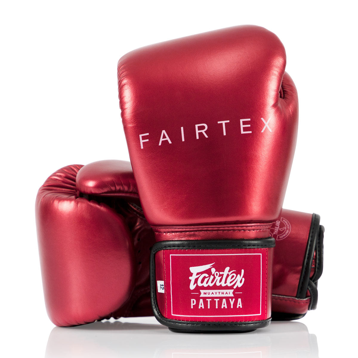 Gants de Muay Thai Fairtex Métallique BGV22 Rouge 