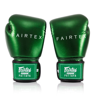 Gants de Muay Thai Fairtex Métallique BGV22 Vert 