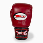 Gants de Muay Thai Twins Special BGVL3 Rouge vin