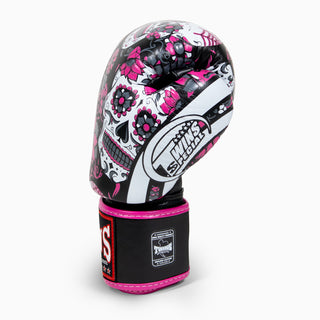 Gants de Muay Thai Twins Special FBGVL 3 Skull Rose 