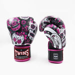 Gants de Muay Thai Twins Special FBGVL 3 Skull Rose 
