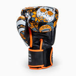 Gants de Muay Thai Twins Special FBGVL 4 Skull Orange 
