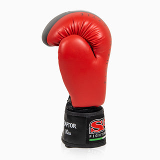 Gants de boxe Raptor SAP WAKO 10 Oz Noir-rouge 