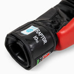 Gants de boxe Raptor SAP WAKO 10 Oz Noir-rouge 