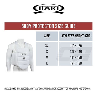 Gilet de protection Karaté Itaki U14 FIJLKAM Art.69J 