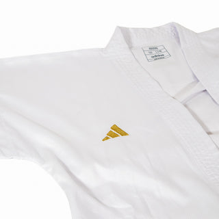 Karategi kumite Adidas Adizero 2.0 WKF blanc sans rayures 