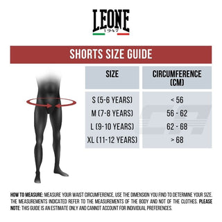 Shorts pour enfants kick-thai Leone Flammes ABJ20