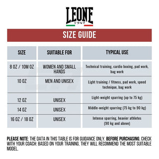 Gants de boxe Leone The Greatest GN111