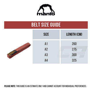 Ceinture BJJ Manto Motto Noir 