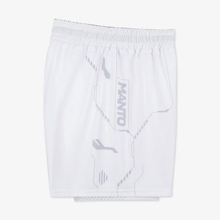 Pantaloncini MMA Manto Shield Bianco-Combat Arena