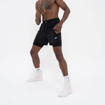 Pantaloncini allenamento Boxraw 2 in 1 Valdes Nero-Combat Arena