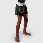 Shorts Enfant kick-thaï Venum Classic Noir-blanc-Combat Arena
