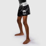 Shorts Enfant kick-thaï Venum Classic Noir-blanc-Combat Arena