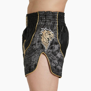 Shorts kick-thaï Leone Elite AB879 Noir-Combat Arena