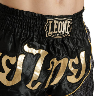 Shorts kick-thaï Leone Elite AB879 Noir-Combat Arena