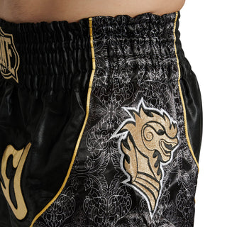 Shorts kick-thaï Leone Elite AB879 Noir-Combat Arena