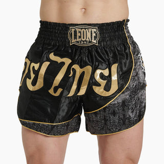 Shorts kick-thaï Leone Elite AB879 Noir-Combat Arena
