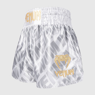 Shorts kick-thai Venum Contender XT Blanc-argent 