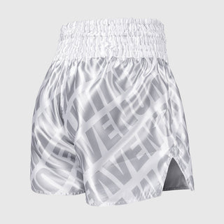 Shorts kick-thai Venum Contender XT Blanc-argent 