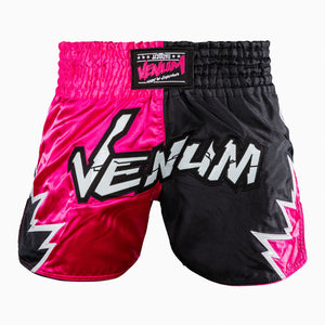 Shorts kick-thaï Venum Inferno 2.0 Rose-noir-Combat Arena