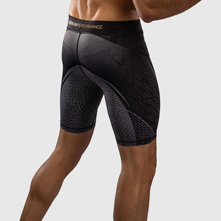Shorts de compression Galactic 3.0 Noir-or 